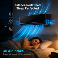 Système de climatisation WiFi R32 A+++ 12000 BTU, climatiseur mural miniature résidentiel à inverter, refroidissement/chauffage