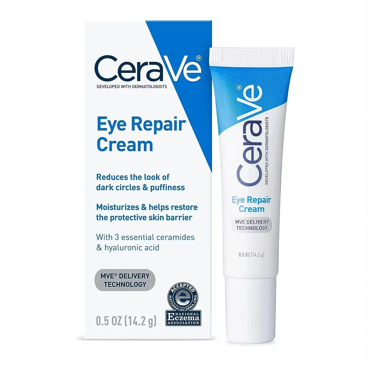 Cera Ve 14,2G Crema reparadora de ojos para renovar la piel, ojeras, hinchazón