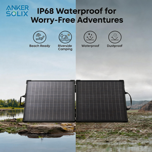 Panel Solar Portátil Bifacial Anker SOLIX PS100 de 100W con 25% de Eficiencia, Resistente al Agua, para Carga en Exteriores/Almacenamiento de Energía - Product Image 3