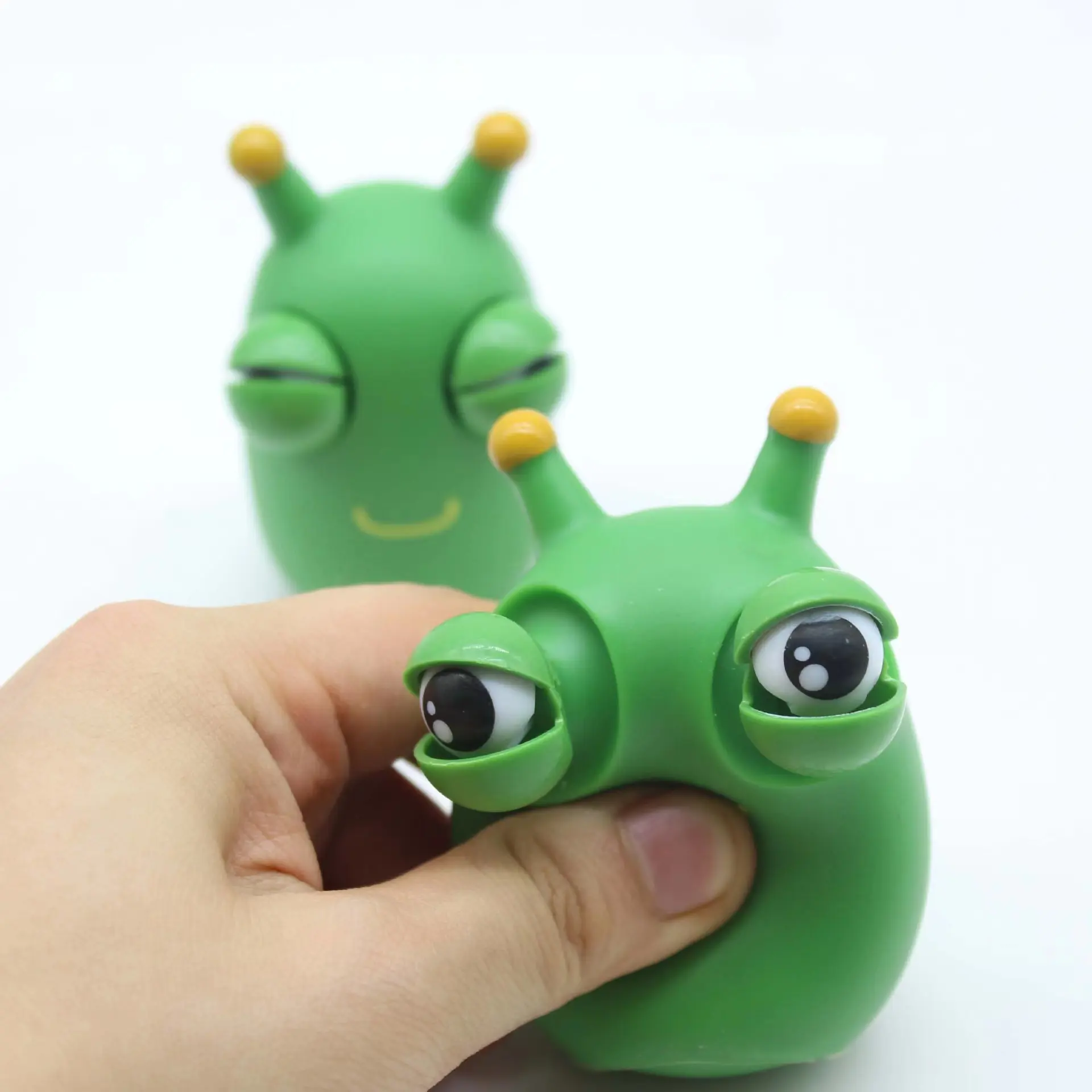 Anti-stress Squishy Vegetable Bug Fidget Sensory Toy Popeye Bug Prank Toy Kids Adult Pinch Grass Insect Trick Toys