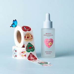 Etiqueta Adhesiva de Vinilo con Impresión Personalizada, Lámina Dorada, para Envases de Cosméticos y Cuidado de la Piel, Etiqueta Redonda con Logotipo para Pegatinas Personalizadas - Product Image 5