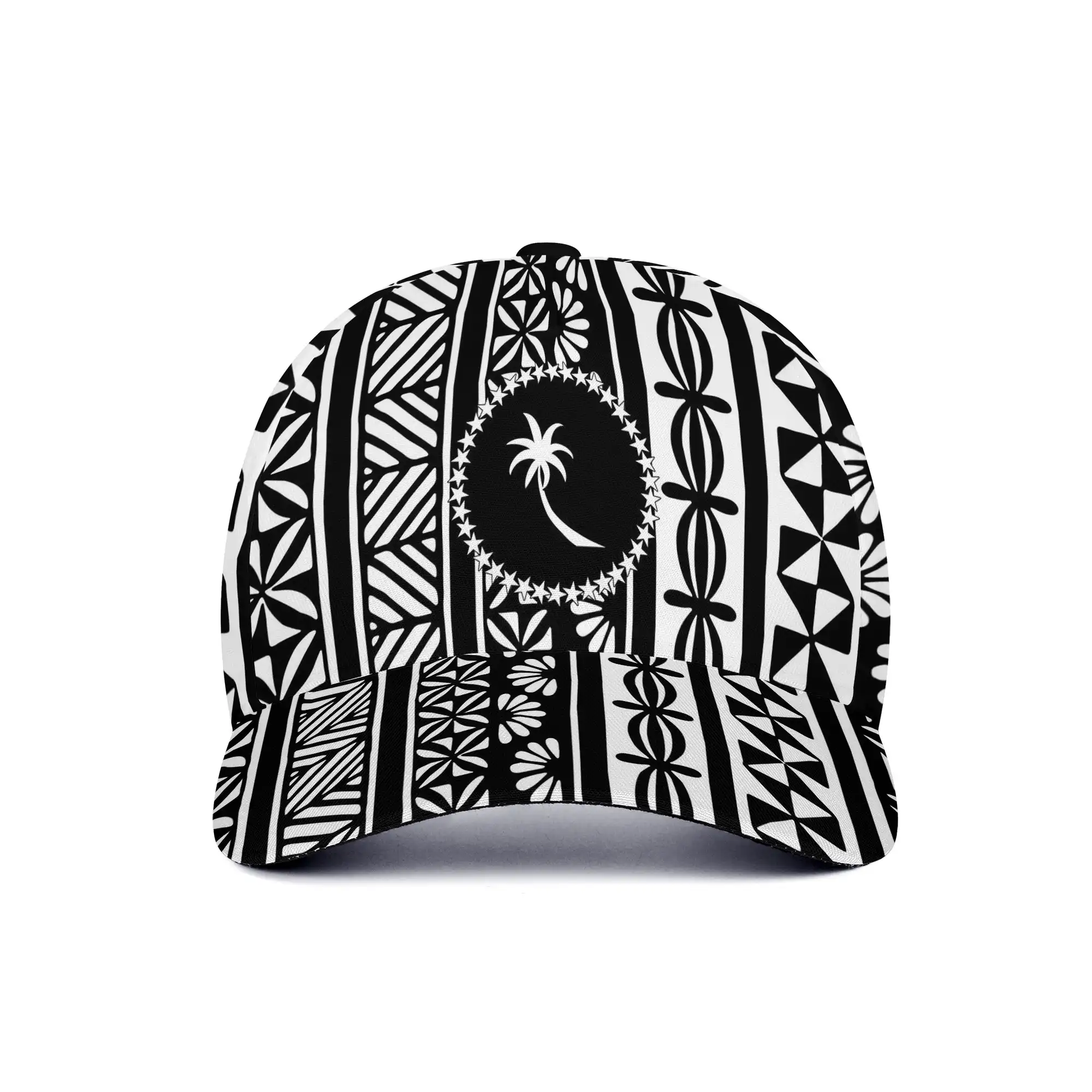 2021 سعر الجملة الانظار الفاخرة CHUUK البولينيزية القبلية طباعة قابل للتعديل Snapback قبعة بيسبول للرجال النساء قبعة