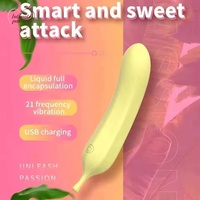 Vibrator aus Weichem Flüssigsilikon mit 21 Kraftvollen Vibrationen, G-Punkt-Stimulation, Frucht-Sexspielzeug für Frauen, Lustspielzeug ab 18+