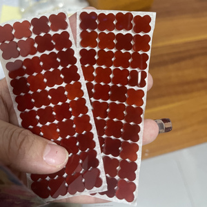 Piedra trébol de malaquita trébol de cuatro hojas piedra Concha ágata Natural conjunto de joyería personalizada ágata roja ágata yemení Ojo de Tigre - Product Image 4