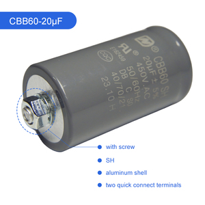 Condensateur de démarrage CBB60 20uF/40uF/60uF/80uF/450V pour moteur de pompe à eau, moteur de machine à laver, compresseur AC, condensateurs <span class=keywords><strong>COMAR</strong></span> - Product Image 3