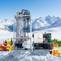 Fabricant chinois Haiyue, machine à glace en tubes de 15 tonnes, 20 tonnes, 25 tonnes, 30 tonnes, 35 tonnes, 40 tonnes, 50 tonnes, machine à glace en tubes personnalisée, machine à glace industrielle