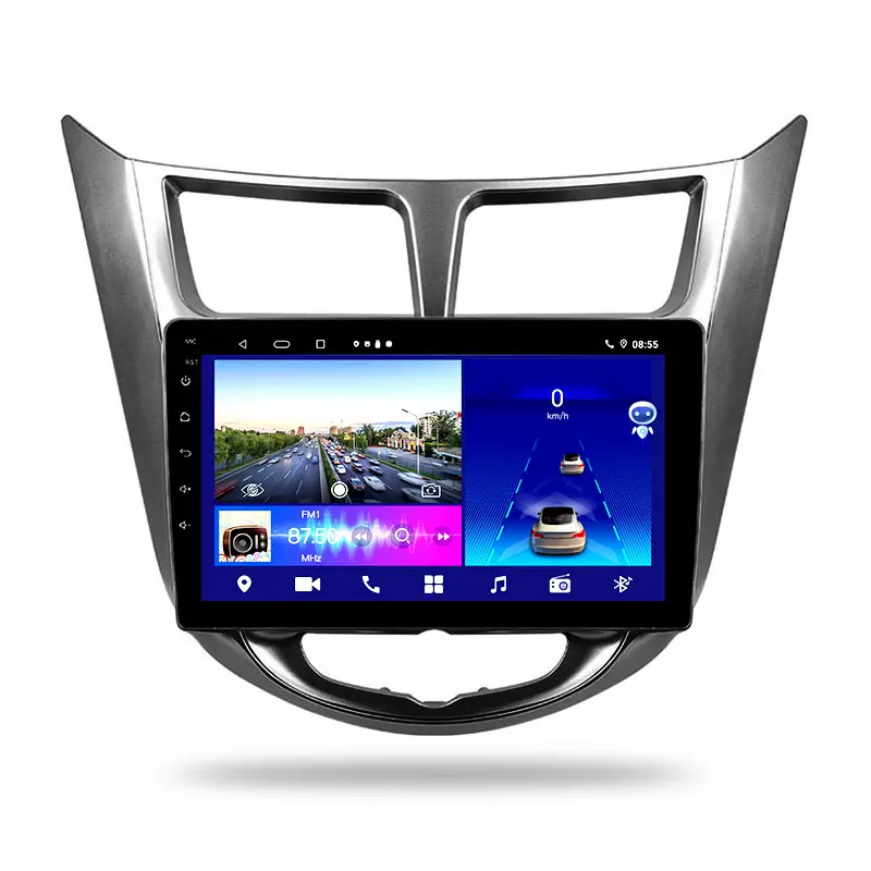 9 pulgadas Car Radio Android 11 programable pantalla LCD táctil para Hyundai acento 2011-2016
