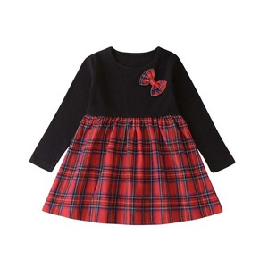 Vestiti del bambino della ragazza 1 anno vecchio nero cotone a maniche lunghe vestito dalla principessa delle ragazze del vestito del bambino di compleanno - Product Image 1
