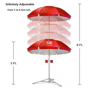 Parapluie de piscine extérieur robuste 360 degrés parapluie commercial extérieur coupe-vent parapluie auvent toit extérieur - Product Image 3