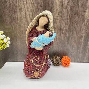 Crèche de Noël en résine Witt, faite à la main et peinte à la main, pour salles de prière intérieures/extérieures, décorations de Pâques et de Noël - Product Image 2