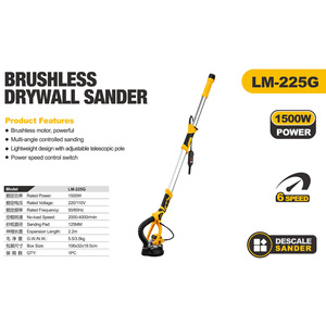 <span class=keywords><strong>Ponceuse</strong></span> à cloisons sèches <span class=keywords><strong>girafe</strong></span> étendue <span class=keywords><strong>ponceuse</strong></span> électrique pour mur et <span class=keywords><strong>plafond</strong></span> liema 225G batterie <span class=keywords><strong>ponceuse</strong></span> à cloisons sèches - Product Image 3