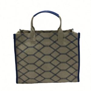 Sac fourre-tout en toile blanche robuste pour femme, imperméable, réutilisable, avec poignée en ruban, insert tissé mignon, pour le quotidien, le shopping et la plage - Product Image 3