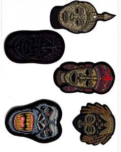 Belle collection de patchs brodés à la main personnalisés en bullion pour la mode - Product Image 1