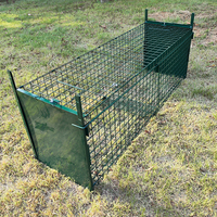 Grande cage piège en treillis métallique pour le contrôle des nuisibles, pour porcupins, coyotes, marmottes, armadillos, loups, renards, chiens et chats sauvages