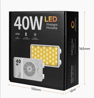 Panneau lumineux vidéo 40W, lumière LED portable pour caméra, lumière bicolore 2500-9000k, lumière pour caméra avec support pour photographie et vidéo, vlog