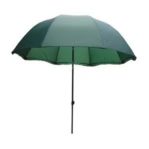 중국 제조 업체 큰 로고 인쇄 해변 방수 낚시 우산 정원 사용 UV 보호 달러 상점 프로모션