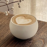 Vintage Mattierte Steinmuster-Kaffeetasse im Japanischen Stil für Latte, Cappuccino und Nachmittagstee