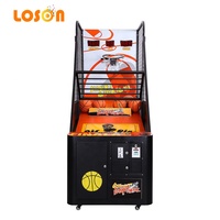Vente flash : Machine de jeu d'arcade de basket-ball automatique à monnayeur avec panier mobile