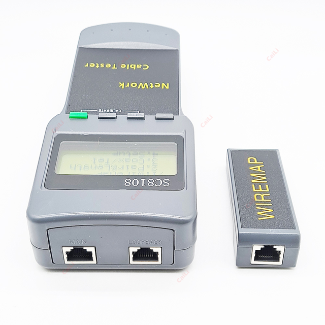 CAILI SC 8108 Portable Wireless Network Meter LAN Phone Cable Tester LCD Display RJ45 CAT5e FTTH/FTTX 1 Year Warranty