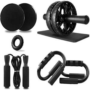 ชุดล้อออกกำลังกายหน้าท้อง <span class=keywords><strong>Nutrilite</strong></span>,สนับเข่าแผ่นกลมออกกำลังกายหน้าท้องหน้าท้องสำหรับอุปกรณ์ออกกำลังกายในบ้าน5ชุด - Product Image 1