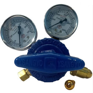 Régulateur de pression d'oxygène de style japonais pour Yamato OR16 avec manomètre pour argon, propane et CO2, en laiton et aluminium - Product Image 4