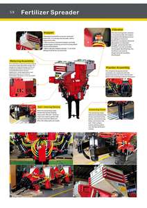 XUVOL Agricultural Forestry Machinery Plantation Equipment 6-9T Excavator Attachment Pit Rotator Double-bin <b>Fertilizer</b> <b>Spreader</b> - Product Image 3