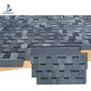 Bardeau de toiture avec garantie de 30 ans, double couche, norme CE, bardeau en asphalte, feuille de toiture en bitume, plusieurs couleurs - Product Image 6