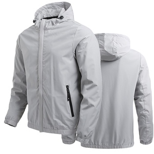 ANSZKTN-Chaqueta cortavientos para hombre, impermeable, informal, ligera, cortavientos - Product Image 1