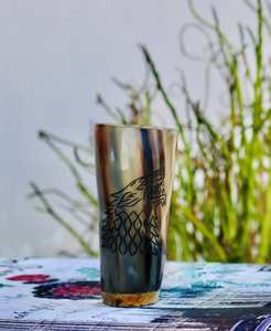 Vaso para beber cuerno de búfalo natural hecho a mano, perfecto para un auténtico estilo rústico, disfruta de tu bebida favorita - Product Image 6