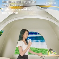Carpa Automática para Exteriores, para 3-4 Personas, Doble o Individual, Protección Solar e Insectos, Impermeable 1000-1500mm, Lista para Usar, Tela Oxford