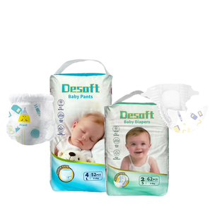 Pannolini per bambini in cotone usa e getta con campione gratuito, morbidi, traspiranti, assorbenti e con protezione contro le perdite - Product Image 1