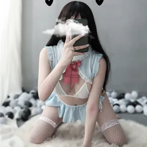Mulheres Adorável coelho lingerie erótica menina japonesa sexy traje cosplay