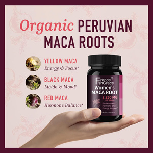แคปซูลรากมาคาสำหรับผู้หญิงที่ดีที่สุด ปราศจากกลูเตน ช่วยเพิ่มพลังงาน ปรับสมดุลฮอร์โมน แคปซูลรากมาคาสำหรับผู้หญิง ยาขยายขนาดอวัยวะเพศชาย - Product Image 3