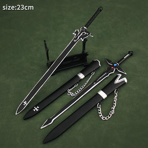 <span class=keywords><strong>Sword</strong></span> <span class=keywords><strong>Art</strong></span>-espada en línea de Metal, regalo para niños, 23cm, venta al por mayor y al por menor - Product Image 4