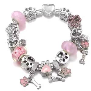 Bracelet à breloques classique en argent 925 avec perles pendentifs en zircon DIY, chaîne serpent, bijoux cadeau pour femme - Product Image 5