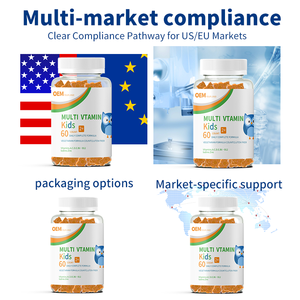 OEM/ODM Children <b>Multivitamins</b> <b>Gummies</b> Vitamins Gummy 100% Plant Based EU Compliant Custom Labeling & Packaging - Product Image 5