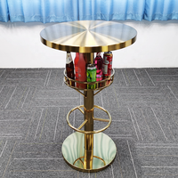 Table à gâteau en acier inoxydable de luxe moderne SShape, dorée, pour la décoration de mariage, de banquet et de fête