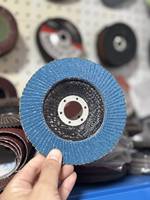 Disque à lamelles incurvé pour meuleuse d'angle, échantillon gratuit, lamelles en alumine calcinée avec support en fibre de verre, outils abrasifs