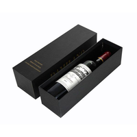 Coffrets cadeaux noirs magnétiques Crown Win laminés avec fenêtre transparente imprimée sur mesure Inserts en option Boîte magnétique pliable à chaîne noire