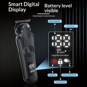 <span class=keywords><strong>Tondeuse</strong></span> à cheveux <span class=keywords><strong>sans</strong></span> <span class=keywords><strong>fil</strong></span> rechargeable <span class=keywords><strong>avec</strong></span> peignes de différentes longueurs, vitesse réglable, étanche IPX6 pour la coiffure et la coupe - Product Image 6