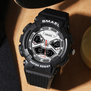 Montre analogique-numérique SMAEL 8073, tendance, Relojes De Hombre, montre de sport, étanche, montre de sport chronographe pour homme - Product Image 3