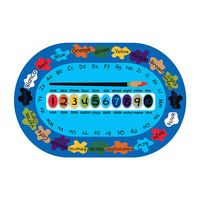 Tapis de sol en polyester pour centre d'éducation préscolaire, maternelle, salle de lecture, bibliothèque de livres illustrés et chambre à coucher, tapis d'éveil