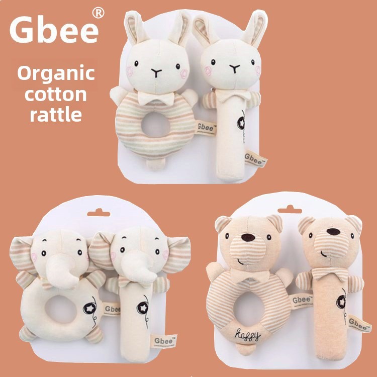Gbee Organic Cotton Infant Hand Rattle