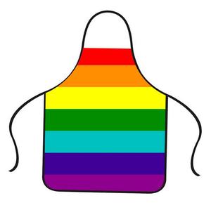 Designed for Rainbow (Original Design) <strong>Pride</strong> Apron Reusable Polyester Fan Gift for Home <strong>Kitchen</strong> Cleaning Unique Kit - Product Image 3