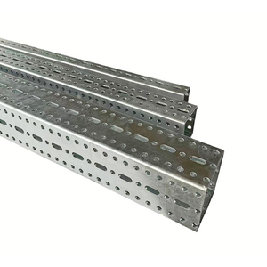 Sistema de Estructura de Acero Modular con Canal Cuadrado Certificado por ASTM, Poste Ranurado para Instalación Ajustable en Proyectos de Construcción - Product Image 1