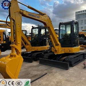 Excavatrice Komatsu PC55MR d'occasion, d'origine japonaise, en bon état, mini-pelle pour travaux de construction, également disponible en modèles PC56 et PC35. - Product Image 2