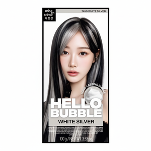 Tinte para el Cabello Hello Bubble de Mise-en-scene, Blanco Plateado, Semipermanente, 1 Unidad con Descuento - Product Image 1