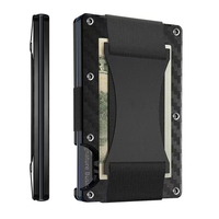 Portefeuille en métal de luxe pour services professionnels, blocage RFID, étui pour cartes de crédit, accessoires de voyage, porte-cartes