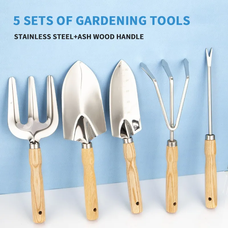 Eco Friendly Wooden Handles Succulent Mini Gardening Tools for Transplant Vegetable Seedlings