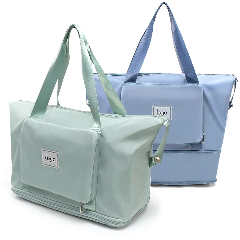 Biểu Tượng Tùy Chỉnh Thấp Moq Bán Buôn Nylon Không Thấm Nước Xách Tay Phụ Nữ Tote Túi Cho Du Lịch Phụ Nữ Tote Túi Cho Du Lịch